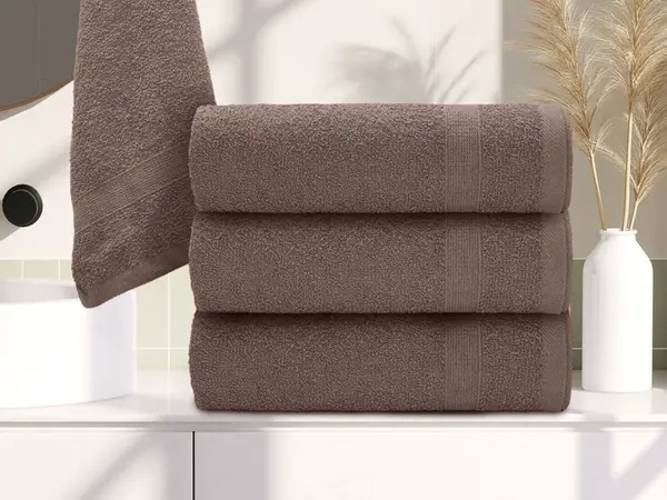 Uterák BASIC MALÝ tmavohnedý 40 x 60 cm, 100% bavlna