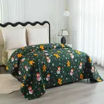 Přehoz na postel SNĚHULÁK A PERNÍČEK, zelený Rozměr: 220 x 240 cm