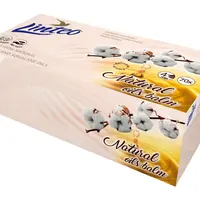 Linteo Papírové kapesníky 4vrstvé s balzámem a bavlníkovým olejem box 70 ks