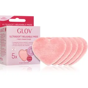GLOV Heart-Shaped Ultrasoft prateľné odličovacie tampóny 5 ks