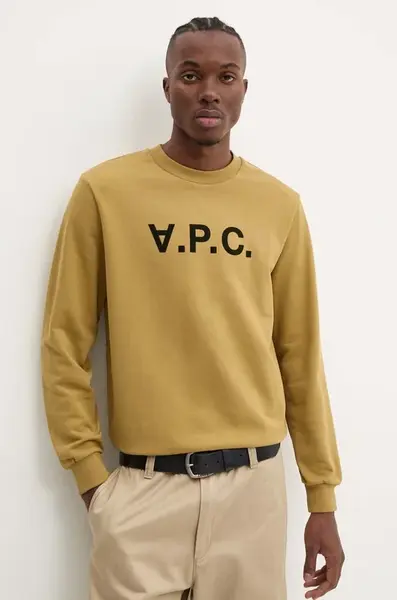 Bavlněná mikina A.P.C. sweat standard grand vpc GOTS