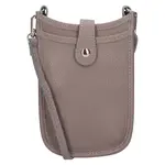 Dámská kožená kabelka na mobil a doklady Italia Limma - šedá
