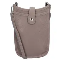 Dámská kožená kabelka na mobil a doklady Italia Limma - šedá