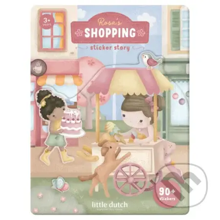 Knižka so samolepkami Nakupovanie Rosa
