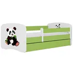 Dětská postel Babydreams+SZ+M zelená 70x140 panda 2