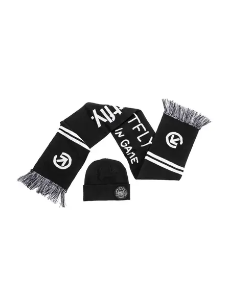 Meatfly set šály a kulichu Anniversary Black | Černá | Velikost One Size