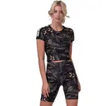 Dámský crop top Nebbia Active 568 Volcanic Black XS