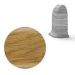 Vnější roh k soklu Naturel dub Aljaška , PVC dĺžka 0,5 cm, výška hrany 56 mm, NATNGTZ37