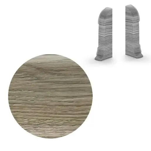 Koncovka k soklu Naturel dub Victoria , PVC dĺžka 0,5 cm, výška hrany 56 mm, NATNGTK67