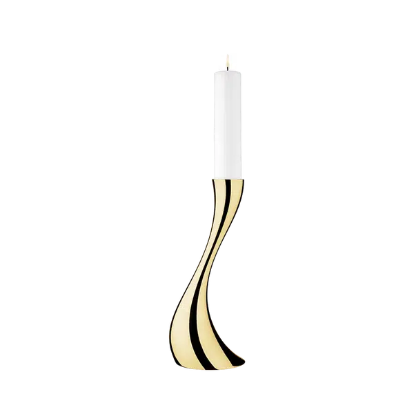 Podlahový svícen Cobra, 40 cm, zlatý - Georg Jensen