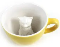 Hrnek KOČKA 325 ml 2 barvy - Creature Cups Barva: žlutá