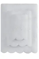 Osuška SILVIA s krajkou 85x150 cm Bílá