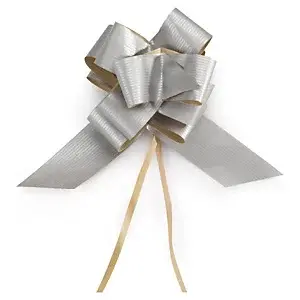 Papierová mašľa, strieborná