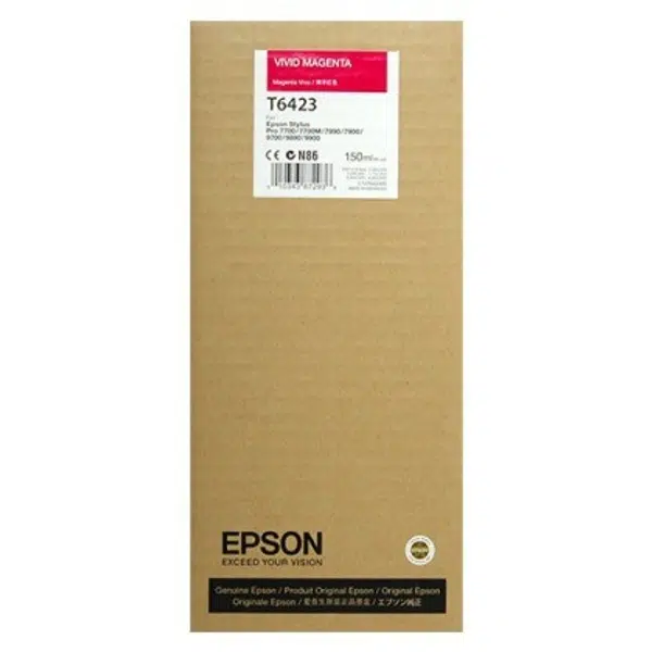Epson T6423 purpurová (magenta) originální cartridge
