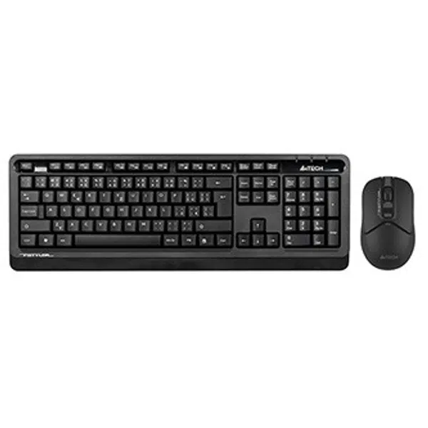 A4Tech FG1012S, Sada klávesnice s bezdrátovou optickou myší, CZ, 2.4 [Ghz], černá