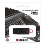 Kingston USB flash disk, USB 3.0, 256GB, DataTraveler Exodia, černý, DTX/256GB, USB A, s krytkou