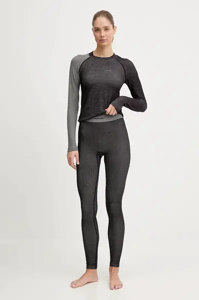 Sada funkčního spodního prádla - legíny a tričko s dlouhým rukávem Viking Mounti šedá barva, 500/27/8757