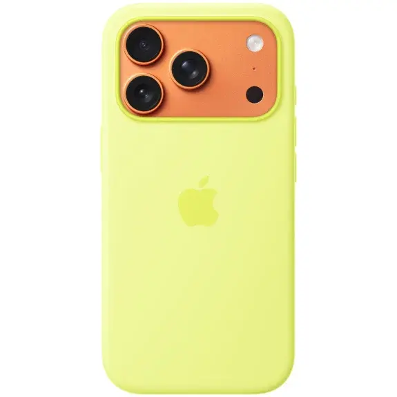 Silikonový kryt MGFF4ZM/A Apple vč. Magsafe pro Apple iPhone 17 Pro, neon yellow