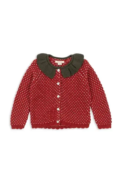 Detský vlnený kardigan Konges Sløjd STRAWBERRY CARDIGAN