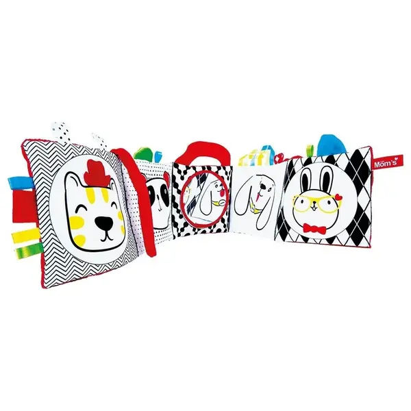 Mom’s Care – moje prvé leporelo so zvieratkami – kontrastné farby