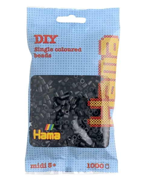 Hama Midi - koráliky čierne 1000 ks