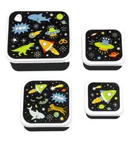 A Little Lovely Company - súprava štyroch desiatových škatuliek - vesmír