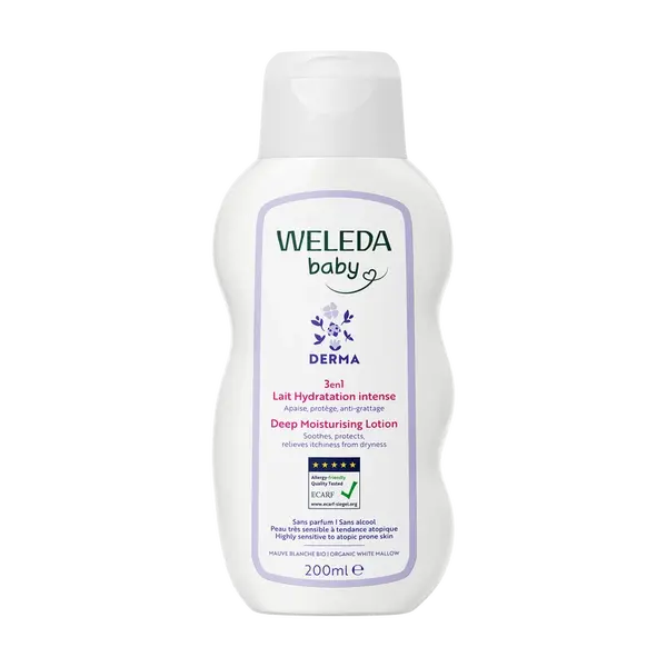 WELEDA 3v1 DERMA Hydratačné mlieko 200 ml