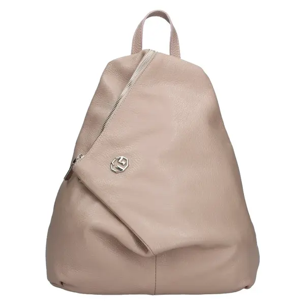 Dámsky kožený batoh Marina Galant Sofia - béžová