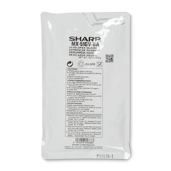 Sharp MX51GVBA černý (black) originální developer