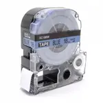 Epson LK-5LBP, SC18BW, 18mm x 9m, černý tisk / modrý podklad, kompatibilní páska