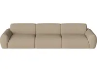 Pohovka Núvol 3 moduly se 2 nízkými bočnicemi, více variant - Bolia Varianta: Vilme - Bouclé & texture, Dark beige