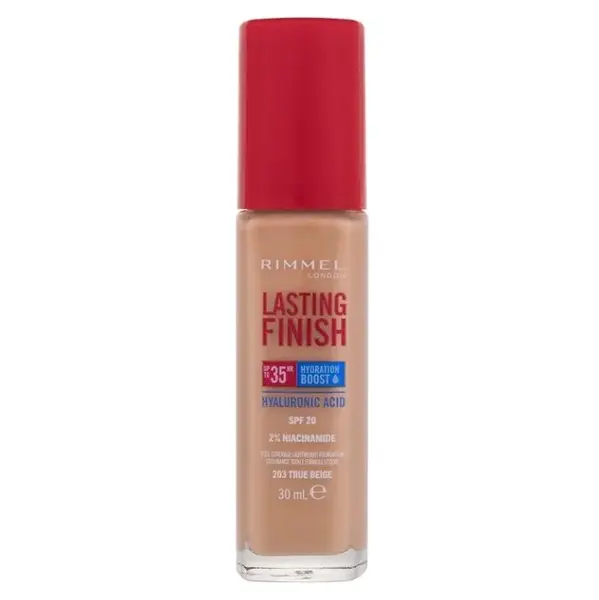 RIMMEL LONDON Lasting Finish SPF20 Make-up 35H 203 True Beige 30 ml