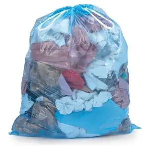 240 x Zatahovací pytle na odpad 60 l, modré, tloušťka 15µm, 20ks v roli