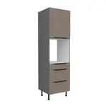 Vysoká skříňka pro vestavnou troubu Aria ANT 60 DPS-210 3S 1F - Premium Box Barva korpusu: Antracit, Barva dvířek: TA - Sandgrau AFM