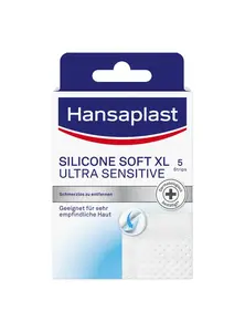 Hansaplast Silicone Soft XL ultra sensitive náplasti 5 ks