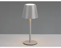 Nabíjecí LED stolní lampička Diaz, šedá