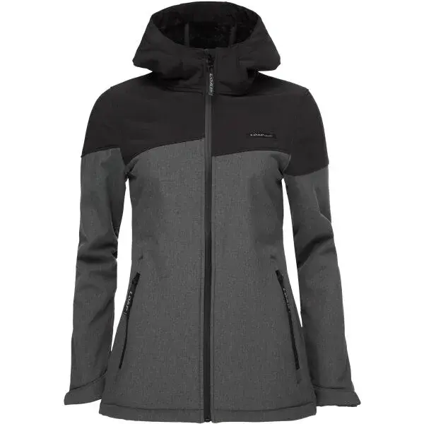 LOAP LUDYSA Dámska softshellová bunda, tmavo sivá, veľkosť