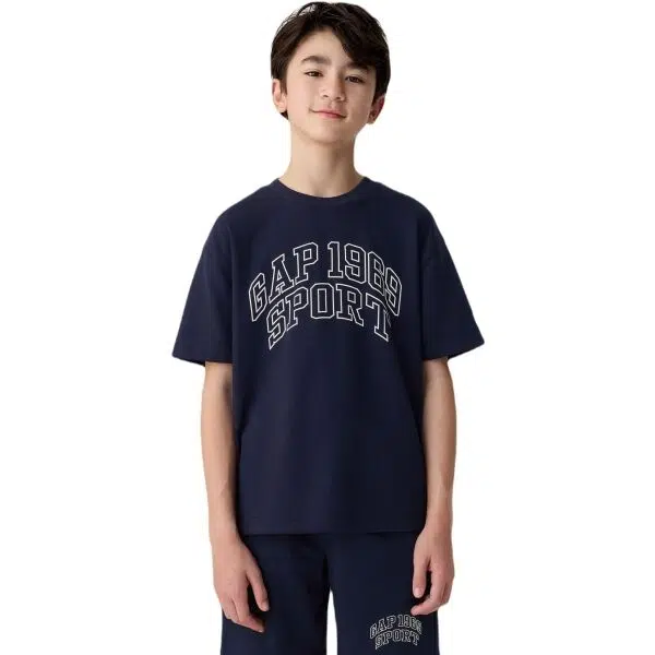 GAP INTL LOGO CREW Chlapčenské tričko, tmavo modrá, veľkosť
