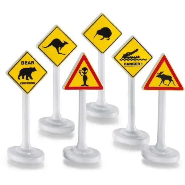 SIKU SPORTS CARS 6KS. Dopravné značky, mix, veľkosť