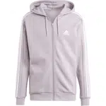 adidas ESSENTIALS FLEECE 3-STRIPES FULL-ZIP HOODIE Pánska mikina, ružová, veľkosť