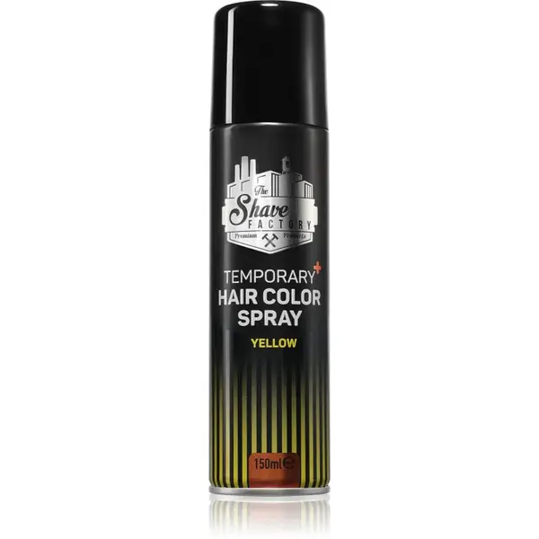 The Shave Factory Temporary Hair Color Spray sprej na vlasy odstín Yellow 150 ml