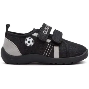 Oldcom SOCCER Chlapčenské prezuvky, čierna, veľkosť