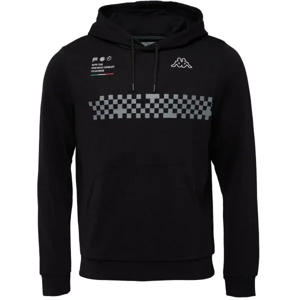 Kappa LOGO GRACOR Pánska mikina, čierna, veľkosť