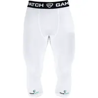 GAMEPATCH COMPRESSION TIGHTS 3/4 Kompresné unisex legíny, biela, veľkosť JUNIOR