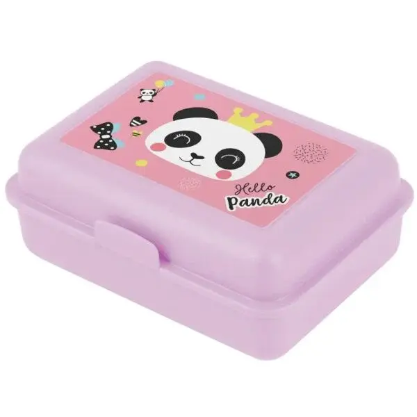 BAAGL PANDA Box na desiatu, fialová, veľkosť