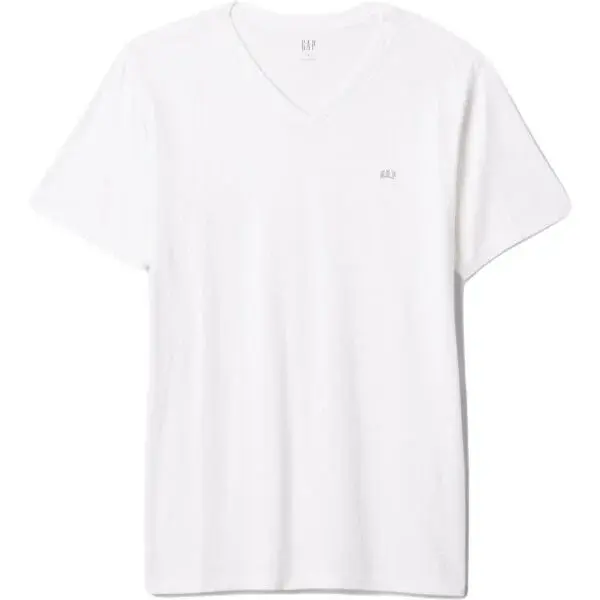 GAP V-FRCH EVERYDAY Pánske tričko, biela, veľkosť