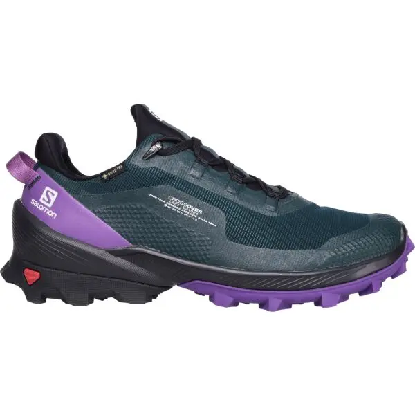 Salomon CROSS OVER GTX W Dámska turistická obuv, tmavo zelená, veľkosť 37 1/3