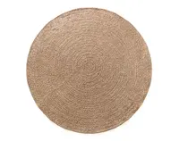 Kulatý koberec Kenzy 120 cm, přírodní kruhy