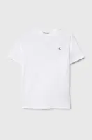 Dětské bavlněné tričko Calvin Klein Jeans bílá barva