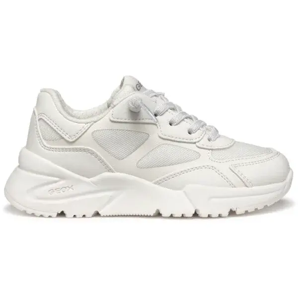 Geox J LOFTUS A Dievčenská vychádzková obuv, biela, veľkosť